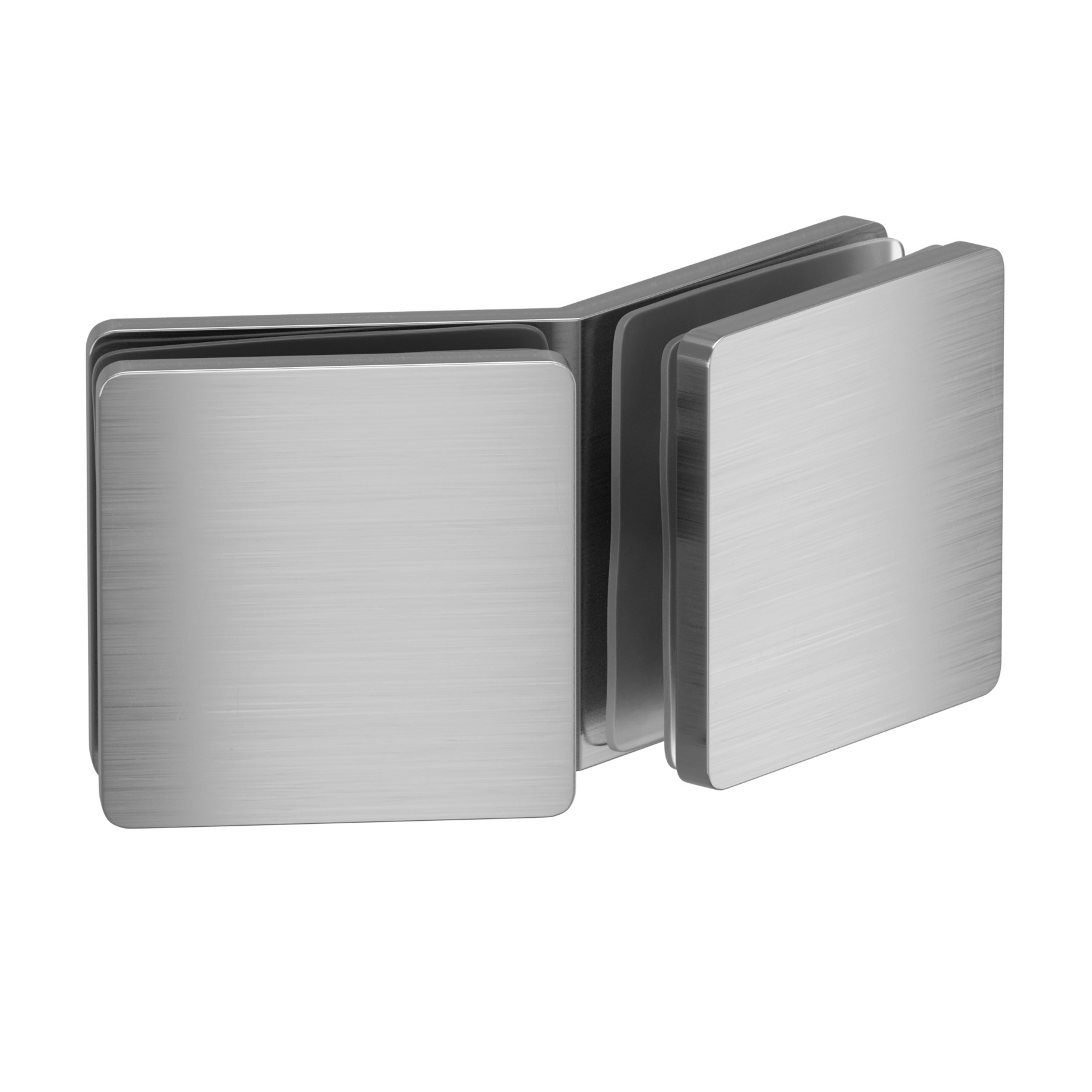 Winkelverbinder | Glas-Glas 135° | matt