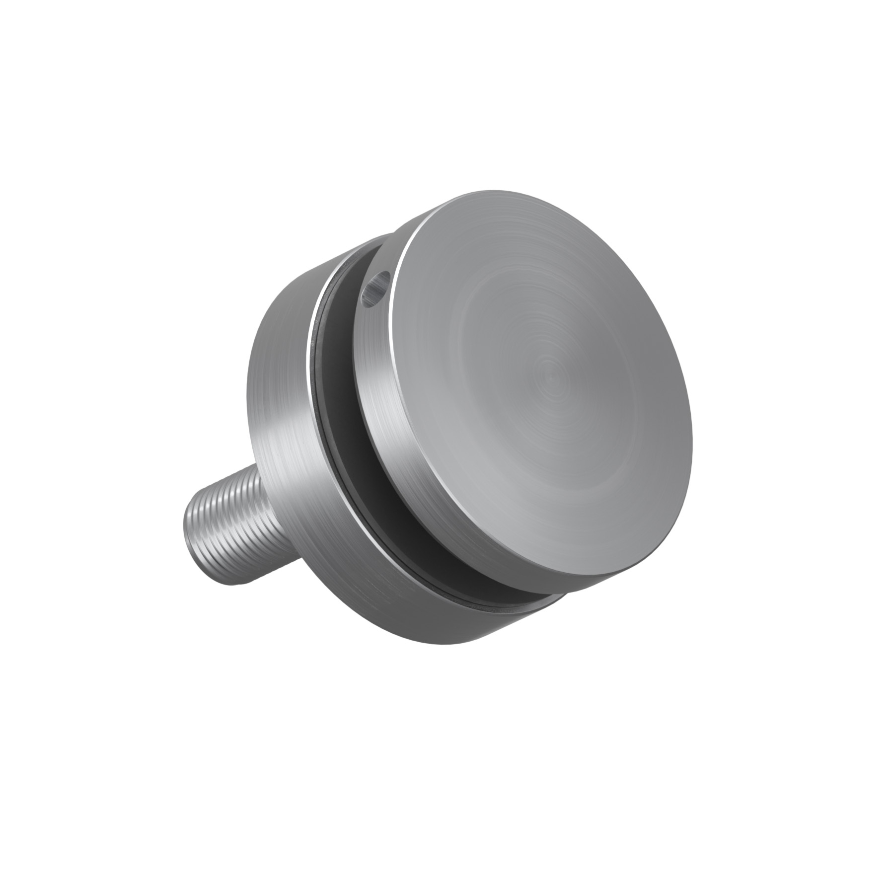 Punkthalter Glas 8-20 mm, flachbündig, Wandabstand 19 mm